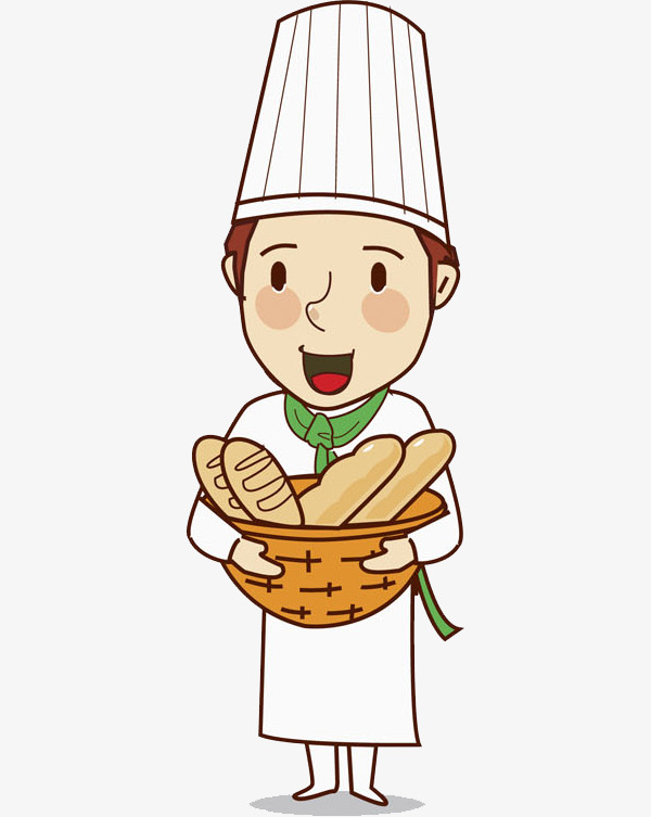 简约手绘红色餐饮厨师帽子图标元素