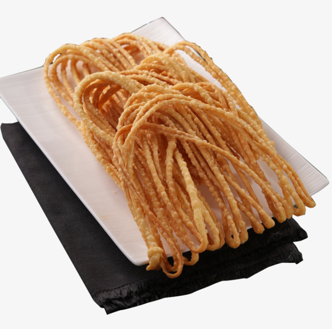 简易菜品摆盘油炸鱼块