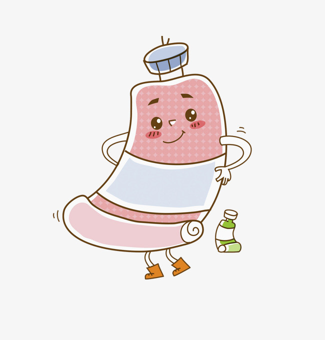 可爱的牙膏