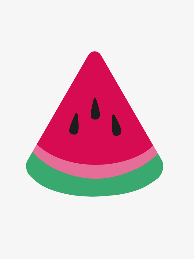 矢量卡通简洁扁平化西瓜png
