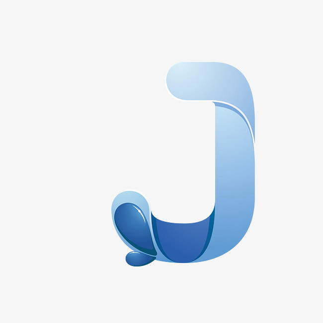 蓝色字母j