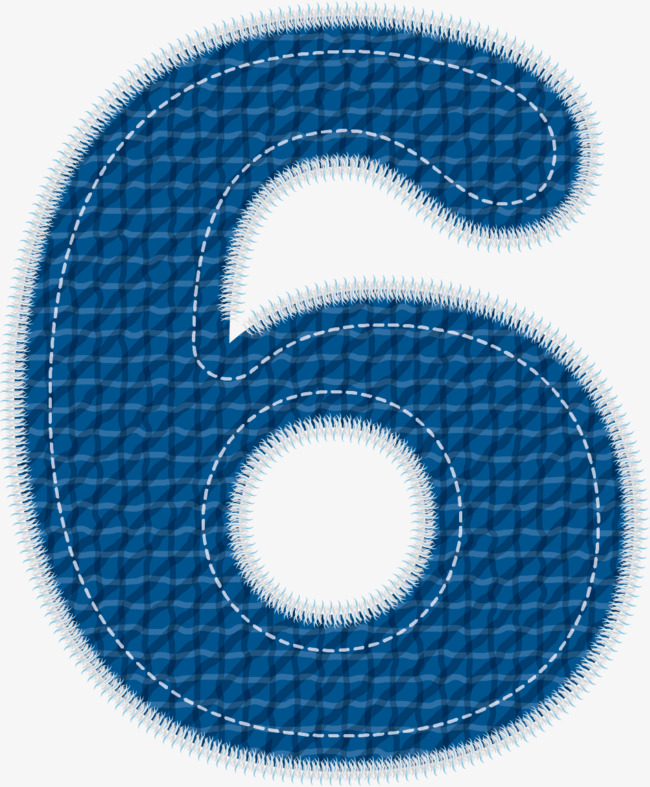 数字6金色数字倒计时用立体图层样式免扣