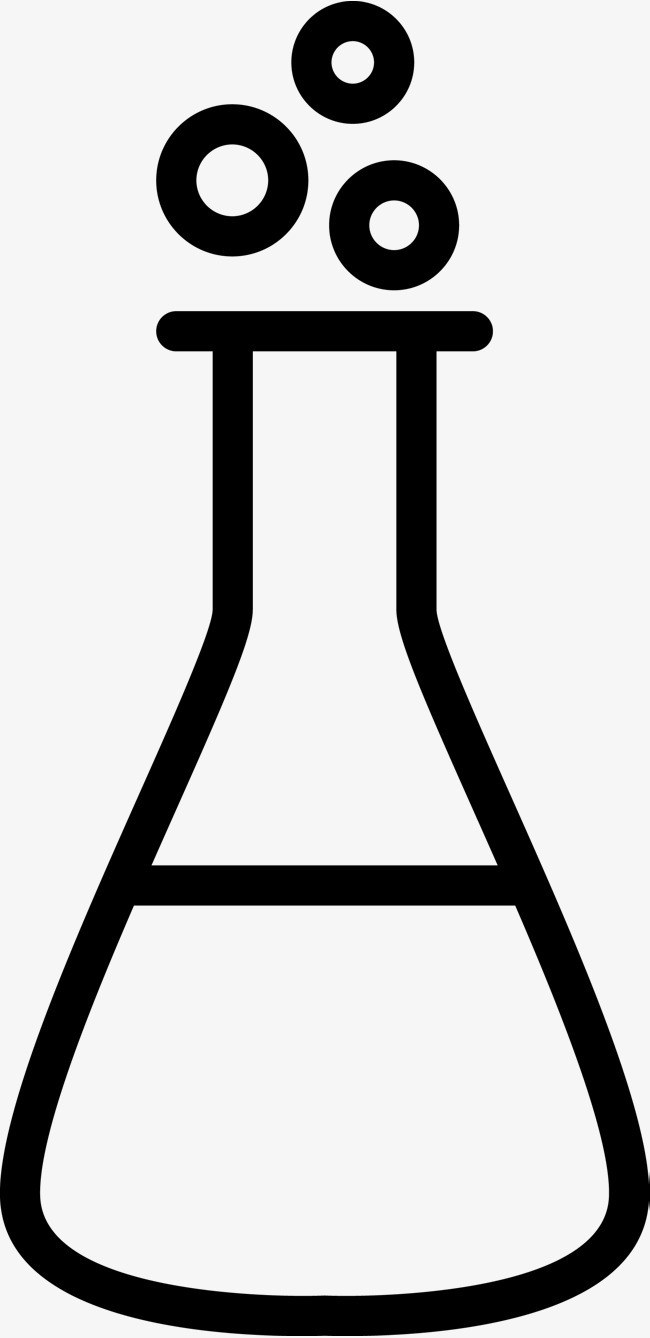 锥形瓶简笔画图标