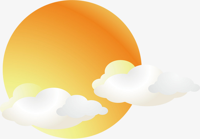 夕阳矢量素材