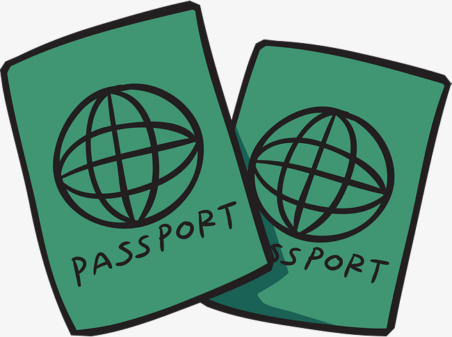 卡通护照通行证