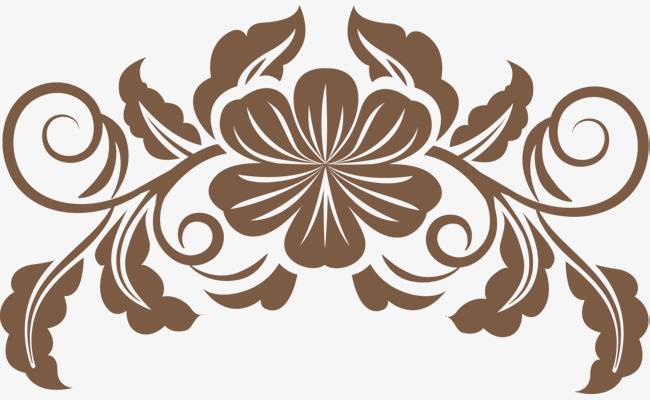 咖啡色花纹图案