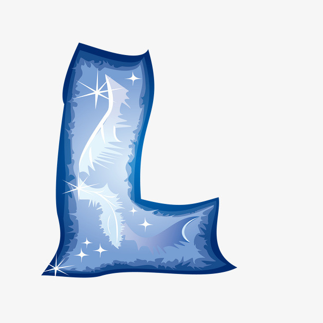 复古做旧立体字字母l免扣艺术字