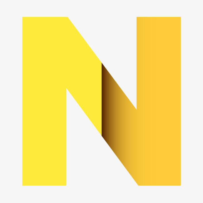 黄色字母n