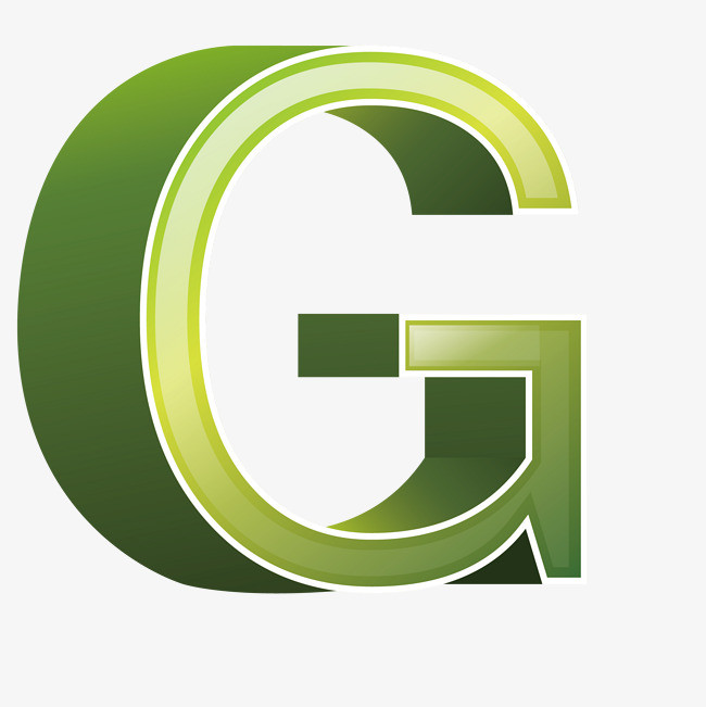 复古做旧立体字字母g免扣艺术字