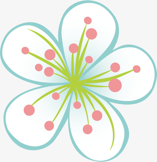 小清新蓝色花朵png素材下载_高清图片png格式(编号:18933278)-90设计