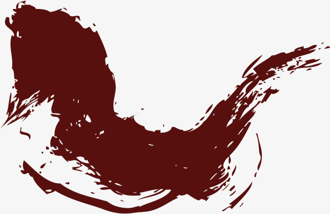 咖啡色手绘涂料