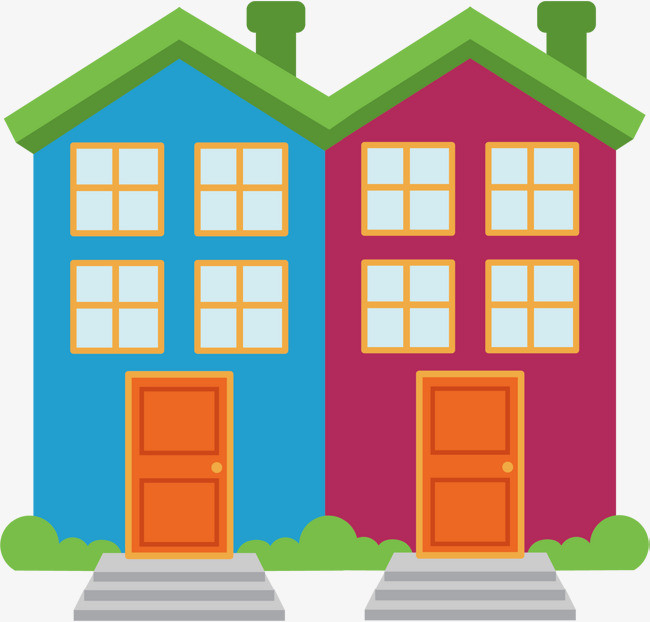 房子卡通手绘古代建筑免扣装饰元素