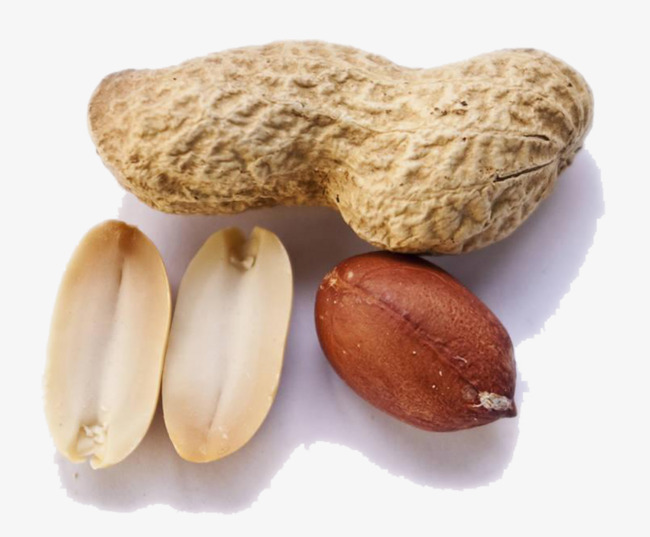 实拍红色花生仁花生种子