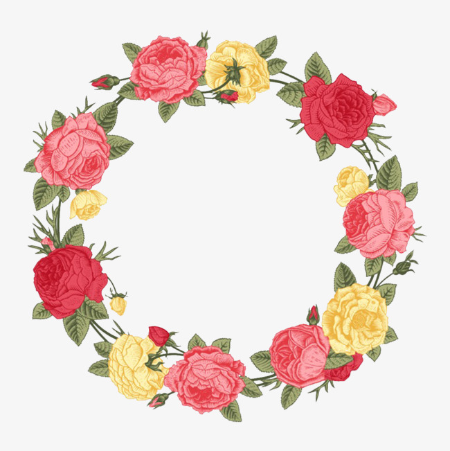 时尚情人节花环气球礼物盒玫瑰花