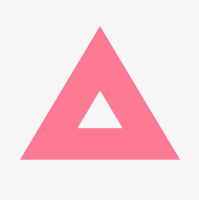 粉色正三角形