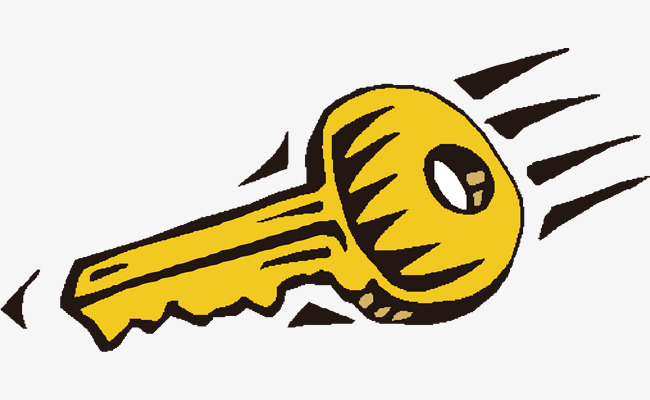 卡通钥匙矢量图