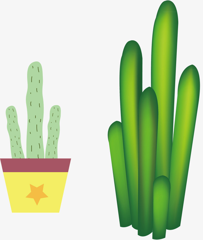 草泥马仙人掌羊驼矢量