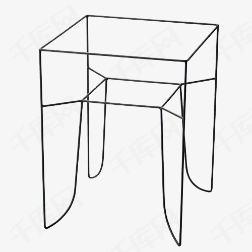 四角矩形桌简笔画