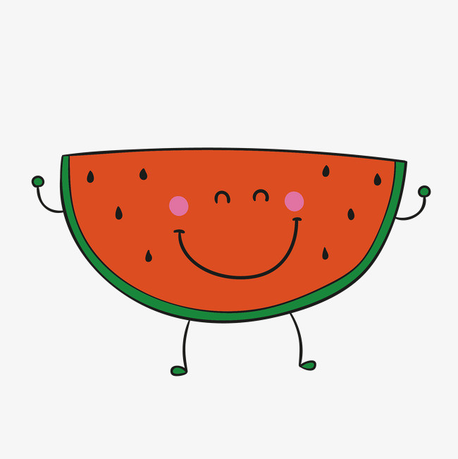 可爱的卡通西瓜