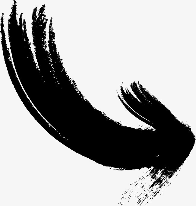 弯曲箭头矢量图