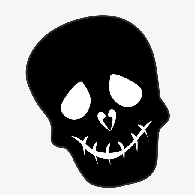 黑色骷髅头