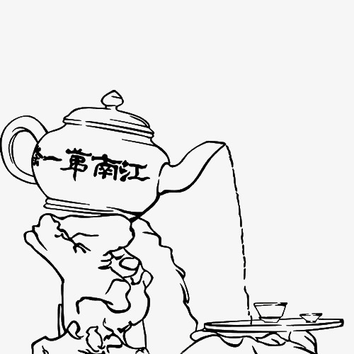 江南第一茶简笔画