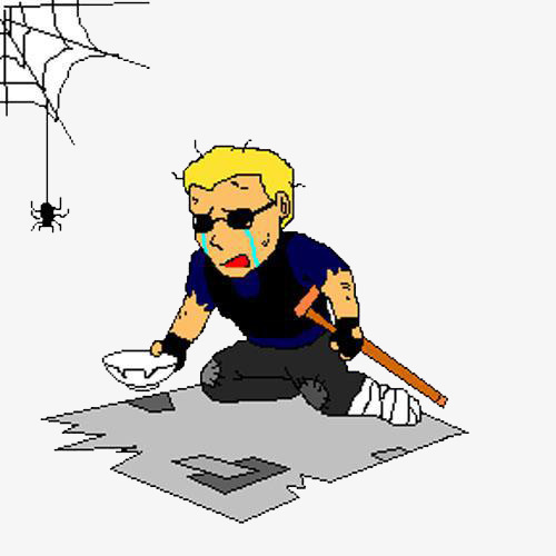 乞讨_要饭的乞丐【高清装饰元素png素材】-90设计