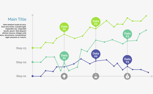 旅游矢量素材矢量手绘折线图