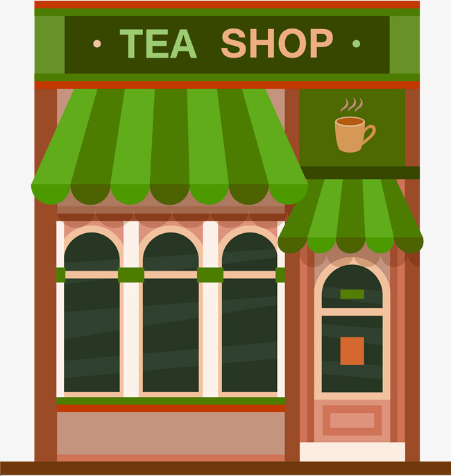 卡通茶叶商店