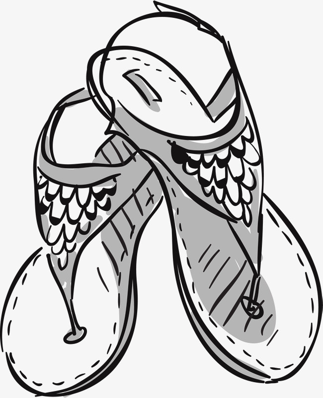 美丽凉鞋矢量图