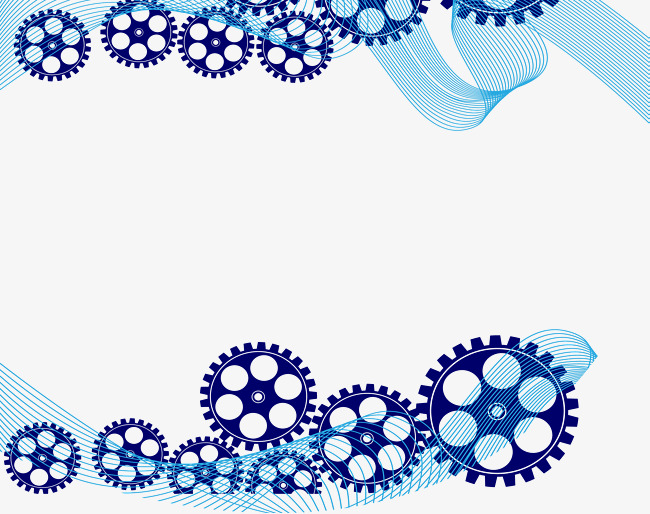 蓝色齿轮曲线