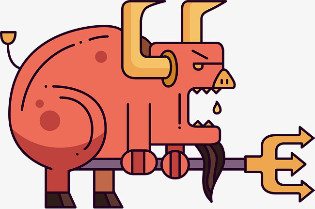 红色卡通怪兽_png素材免费下载_ 6267*4150像素(编号:19078347)_90