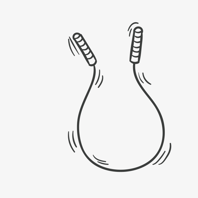 线描跳绳