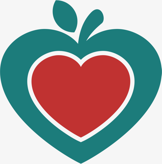 卡通可爱手绘心形红心爱心元素设计