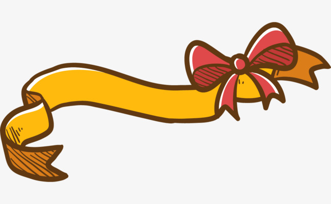 黄色的横幅丝带