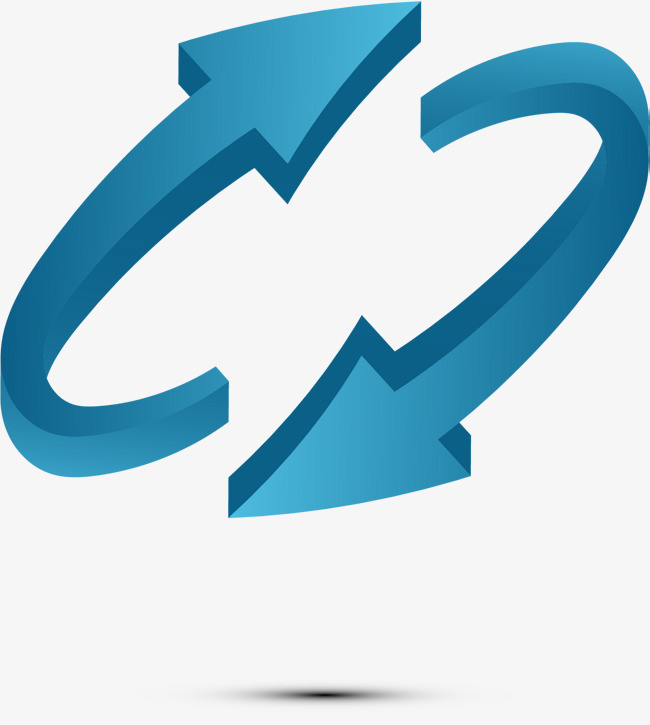 矢量手绘循环箭头