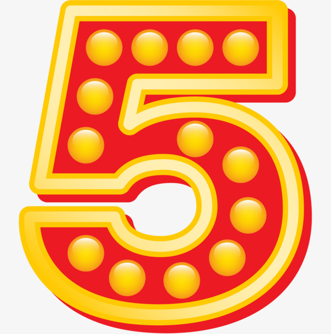 圆珠数字5