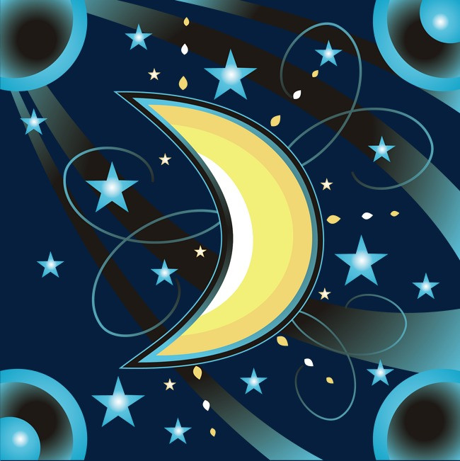 创意月亮png素材-90设计