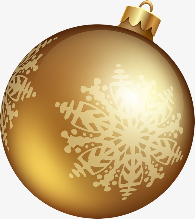 圣诞节金色吊球