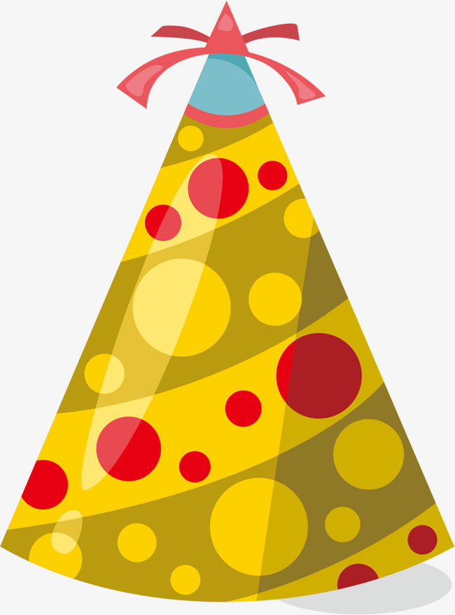 黄色卡通圣诞帽