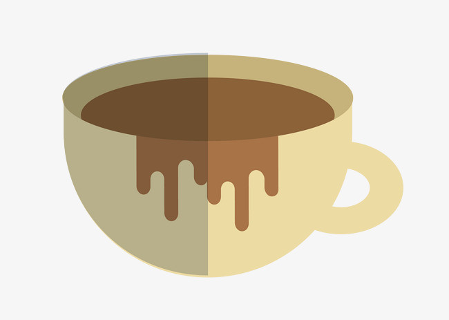 矢量卡通棕色油漆