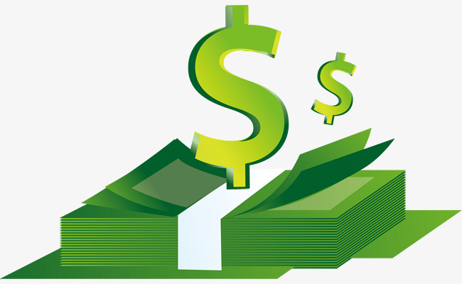 矢量卡通金钱钞票