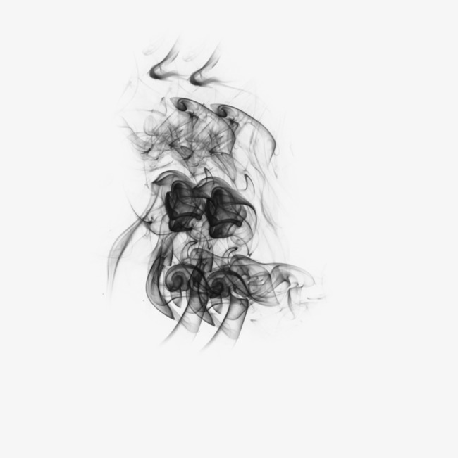 黑色烟雾水墨云烟