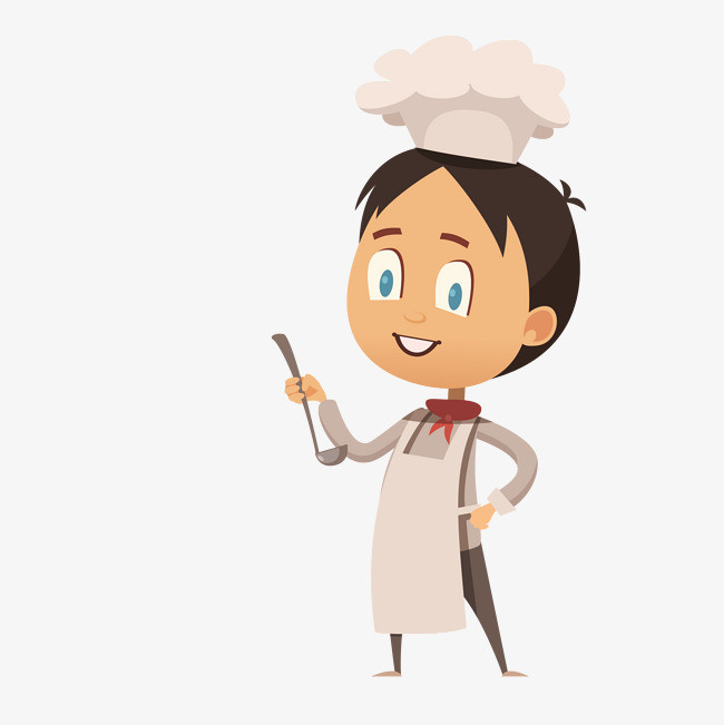 手绘卡通厨师装饰海报设计ppt制作