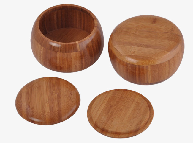 木质围棋棋盒正反面