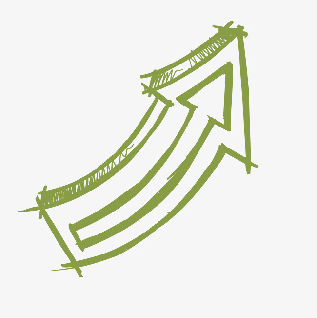 手绘卡通装饰手绘箭头海报设计