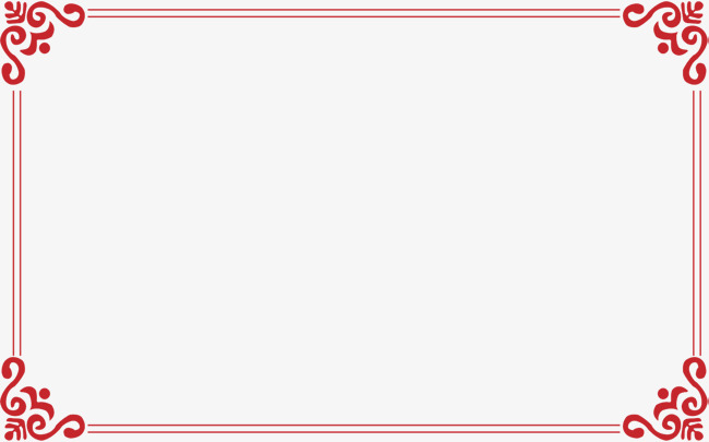 中式边条花边分割线装饰框免扣元素【免抠元素png】-90设计网