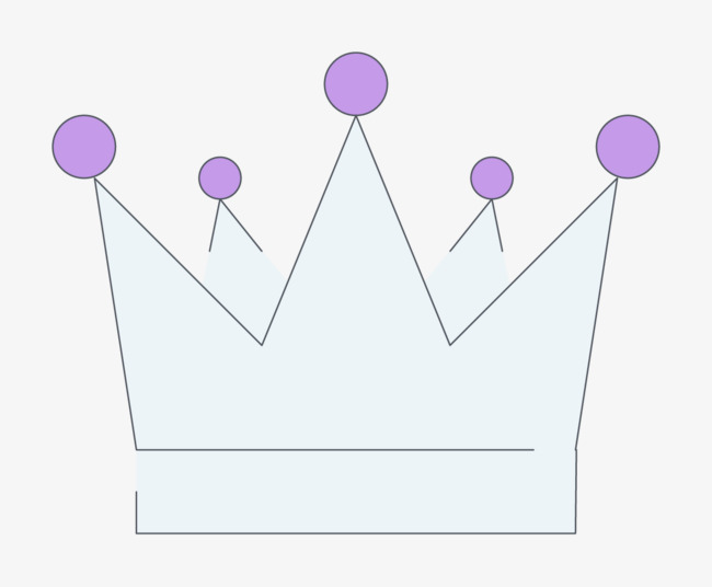 手绘漂亮的皇冠装饰画