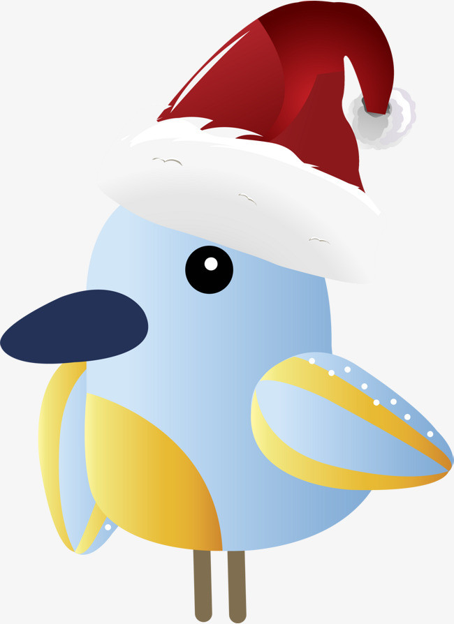 卡通圣诞节小鸟