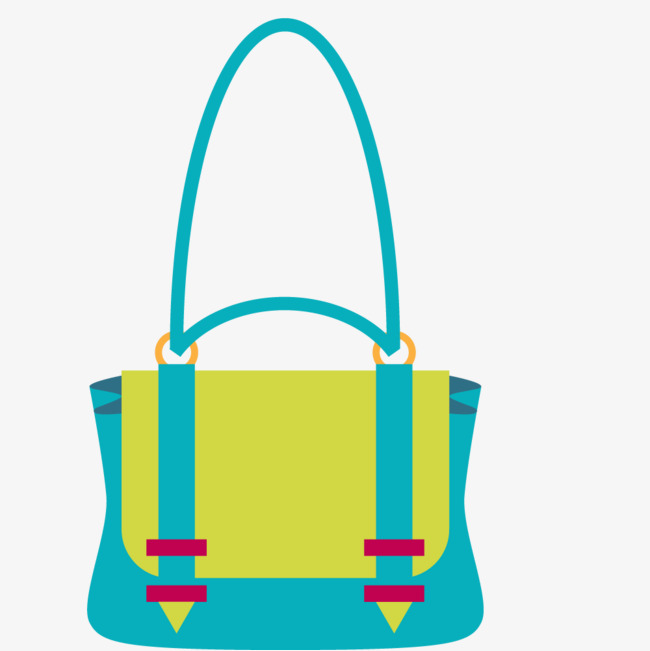 绿色的卡通挎包装饰